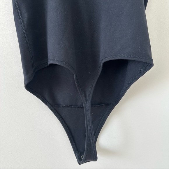 Abercrombie Soft AF Squareneck Bodysuit Black XS Tank Top Thong Slimming x small - Picture 7 of 8